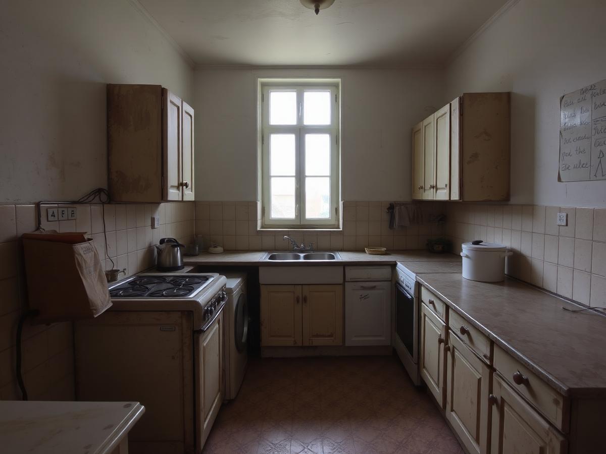 Cuisine ancienne avant rénovation